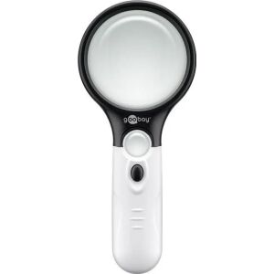 Lupa LED Goobay 2x/12x z białym uchwytem - Zobacz duże