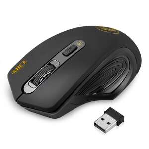 iMice E-1800 Wireless Optical Mouse, Black, 1600 DPI - Mouse