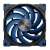 Akasa Alucia SC14 140mm PWM fan, blue, front view