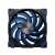 Ventilátor Akasa Alucia SC14 140mm PWM, modrý, predný pohľad