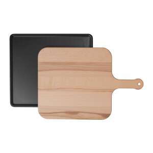 Set Bosch HEZ327000 pentru pizza cu piatră de copt și paletă de servire, ideal pentru coacerea pizzei și a pâinii - Bosch