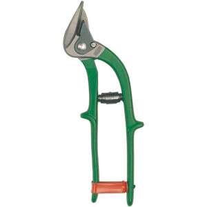 Bessey D122N acél hevedervágó olló, zöld nyél, függőleges nézet - Multifunkciós olló