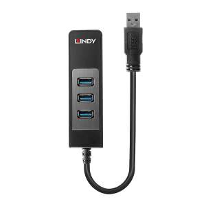 Lindy 43176 Hub USB 3.0 z 3 portami - Koncentrator USB