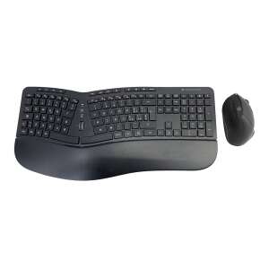 Conceptronic ORAZIO02IT ERGO Drahtlose Tastatur und Maus-Kombination, schwarz, ergonomisches Design - Conceptronic