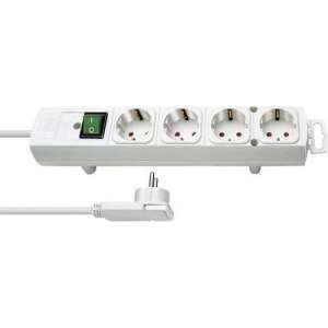 Brennenstuhl Comfort-Line Plus 4-way power strip with child protection, white, top view - Brennenstuhl Power Strip