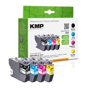 KMP Multipack tintapatronok Brother LC-3217-hez, kompatibilis az MFC-J 5330 DW, MFC-J 5335 DW, MFC-J 5730 DW, MFC-J 5830 DW, MFC-J 6530 DW, MFC-J 6535 DW, MFC-J 6730 DW, MFC-J 6930 DW, MFC-J 6935 DW, MFC-J 5930 DW nyomtatókkal - Brother Tintapatron