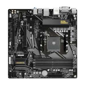 Gigabyte B550M DS3H AMD B550 mATX motherboard, front view - Motherboard