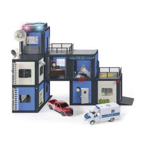 Siku World Police Station Playset with Dodge RAM 1500 and Mercedes-Benz Sprinter - Motorway & Parking Garage