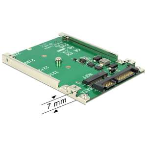 DeLock 62544 M.2 SATA adapter, 7 mm magasság - IDE & SATA átalakító