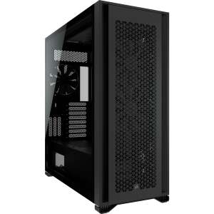 Corsair 7000D AIRFLOW Full-Tower ATX počítačová skrinka, čierna, šikmý pohľad - Počítače a doplnky