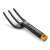 Fiskars Solid planting fork, black with orange handle, for planting and weeding