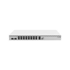 MikroTik CRS518-16XS-2XQ-RM 100 Gigabitowy Switch, widok z przodu - MikroTik