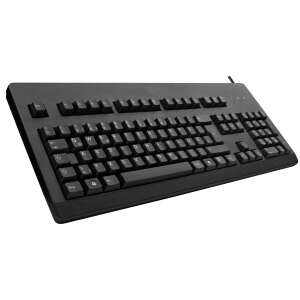 Cherry G80-3000 mechanical keyboard with Cherry MX Blue switches, black, German layout - Keyboard