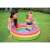 Child playing in Intex Sunset Glow inflatable kiddie pool, pink, yellow, blue, 86cm diameter