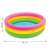 Intex Sunset Glow inflatable kids pool, pink, yellow, green, 86cm diameter, dimensions