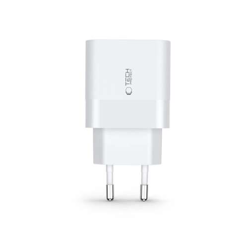Încărcător de rețea TECH-PROTECT C30W, alb, USB-A și USB-C, Quick Charge 3.0, putere 30W