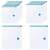 Set of 10 vacuum bags in 4 sizes, perfect for saving space and protecting clothes, blankets, and other items from dust, moisture, and moths