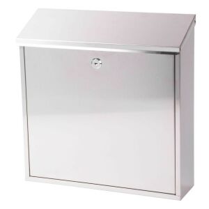 STR Flatbox 2 classic stainless steel mailbox #silver