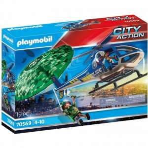 Playmobil City Action rendőrségi játékkészlet, rendőrségi helikopter és ejtőernyős 72810783 Playmobil City Action