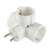 HOME TPF-36 splitter de alimentare cu împământare, alb, 3 prize