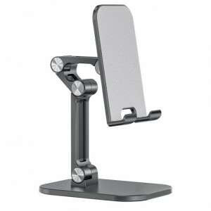 Tech-Protect Z3 universal tablet and phone stand, gray, angled view - Tech-Protect