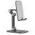 Tech-Protect Z3 universal tablet and phone stand, gray, angled view