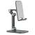 Tech-Protect Z3 universal tablet and phone stand, gray, angled view