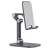 Tech-Protect Z3 universal tablet and phone stand, gray, angled view