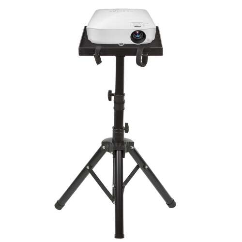 Maclean hordozható projektor állvány, acélból, állítható magasságú, 1,2 m, MC-920