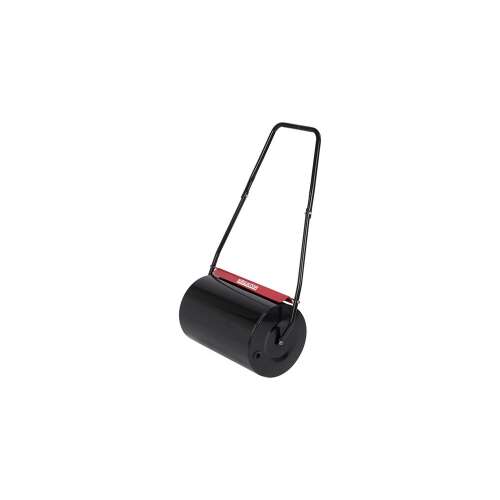 Kreator 50cm wide lawn roller, black with red handle
