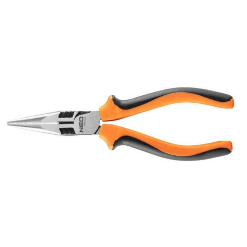 NEO TOOLS hosszú orrú fogó, 160 mm, króm-nikkel acél, kétkomponensű fogantyú, fogazott fej - Fogó