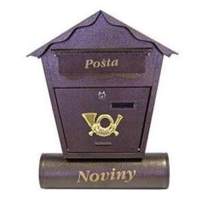 STR Nestor nowoczesna metalowa Skrzynka na listy #barna