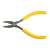 Topex 120mm Precision Pliers with Yellow Grip
