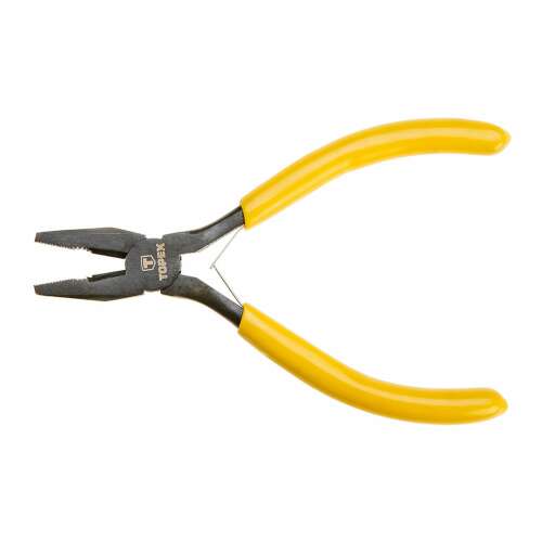 Topex 120mm precision pliers with yellow handles