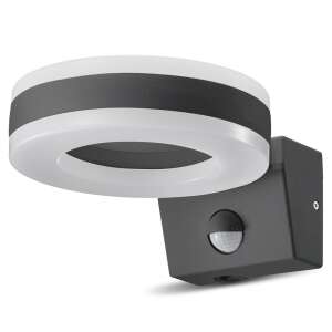 Maclean LED lámpa, fali, PIR érzékelővel, PC + ALU, 20W, 1700lm, IP65, Neutral White 4000K, szürke, MCE365 72815795 - Maclean