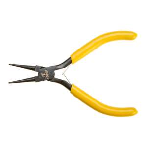 Cleşte de precizie rotund Toprex 125 mm cu mânere din cauciuc galben - Topex Clește