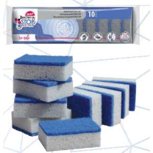 York Bacteria Stop bureți de curățare antibacterieni, pachet de 10 - Bureti vase