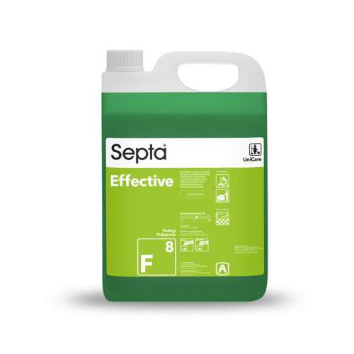 Septa Effective F8 5L detergent neutru pentru curățarea pardoselilor din PVC, laminat, gresie și piatră