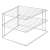 Metaltex Palio two-tier corner plate rack, silver, MX364002