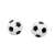 Zwei Tischfußballbälle