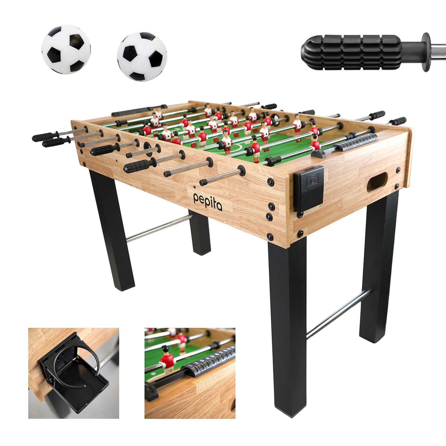 E-shop Pepita Stolný futbal 121x61x79cm - dub