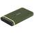 Transcend ESD380C 4TB USB-C Külső SSD, zöld, ferde nézet