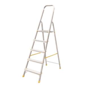 Scară de casă din aluminiu Krause cu 5 trepte și balustrade, capacitate de încărcare de 150 kg - KRAUSE