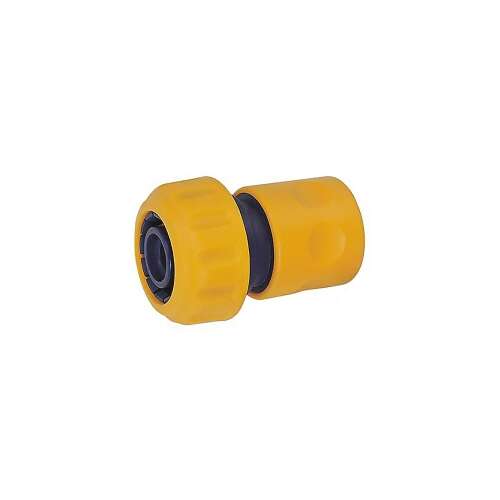 Conector pentru furtun de 3/4 inch, plastic galben, conector pentru furtun de gradina
