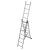 Krause Corda 3x7 alumínium létra A-keretben és kihúzott konfigurációban
