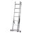 Összecsukott Krause Corda 3x7 alumínium létra a könnyű tárolásért