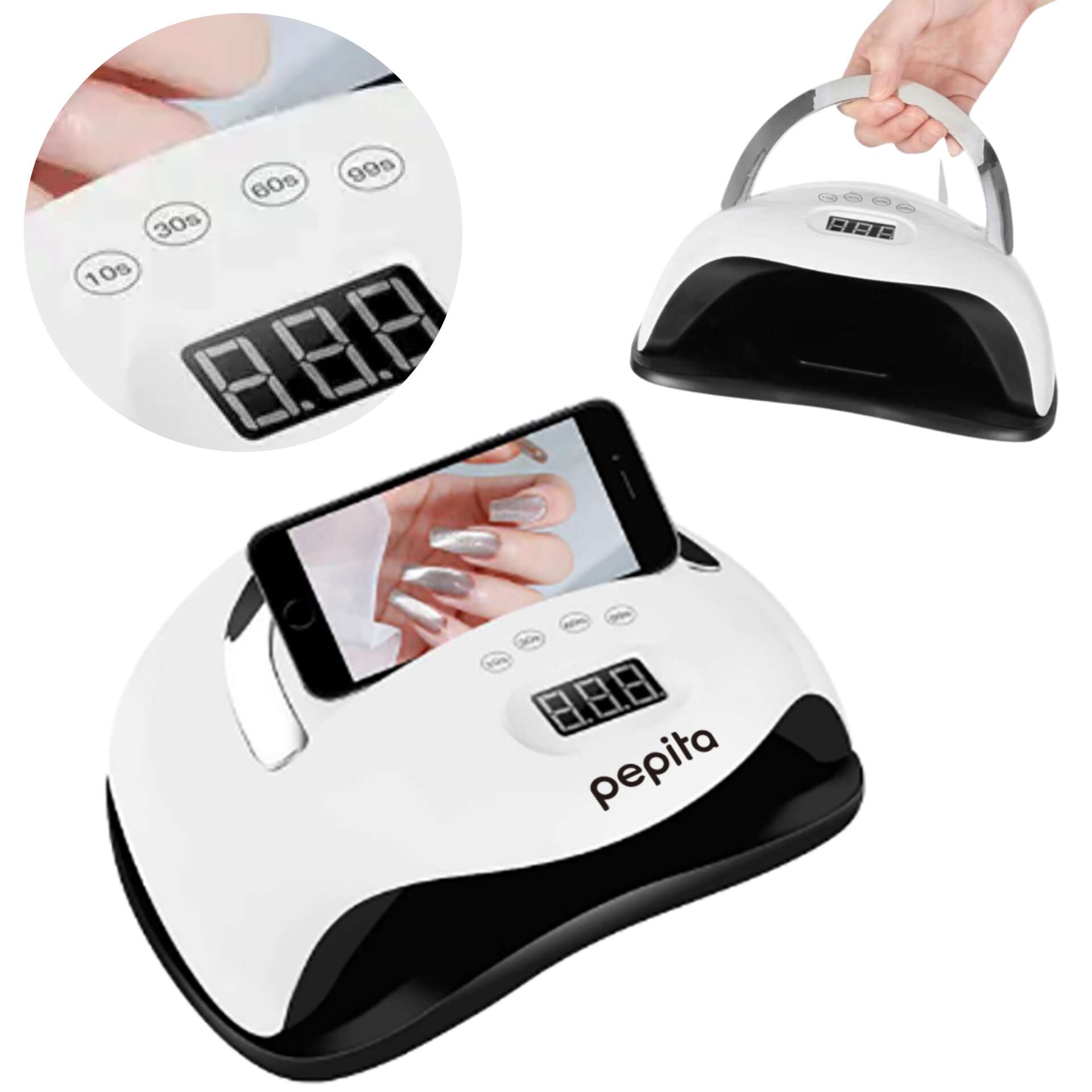 E-shop Pepita UV/LED lampa na sušenie nechtov so senzorom pohybu, 4 prog...