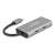 Delock 63260 USB Type-C 3.1 Hub, 4 port USB hub 2 USB-A és 2 USB-C porttal, ezüst színben