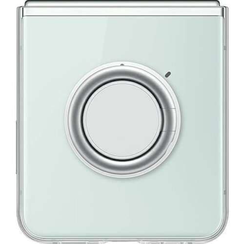 Samsung Galaxy Z Flip 5 clear case with ring holder, front view