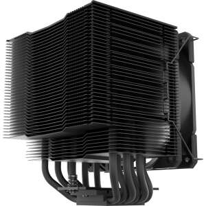 Alpenföhn Brocken 4 PWM CPU Kühler, schwarz, Seitenansicht - PC-Ventilator